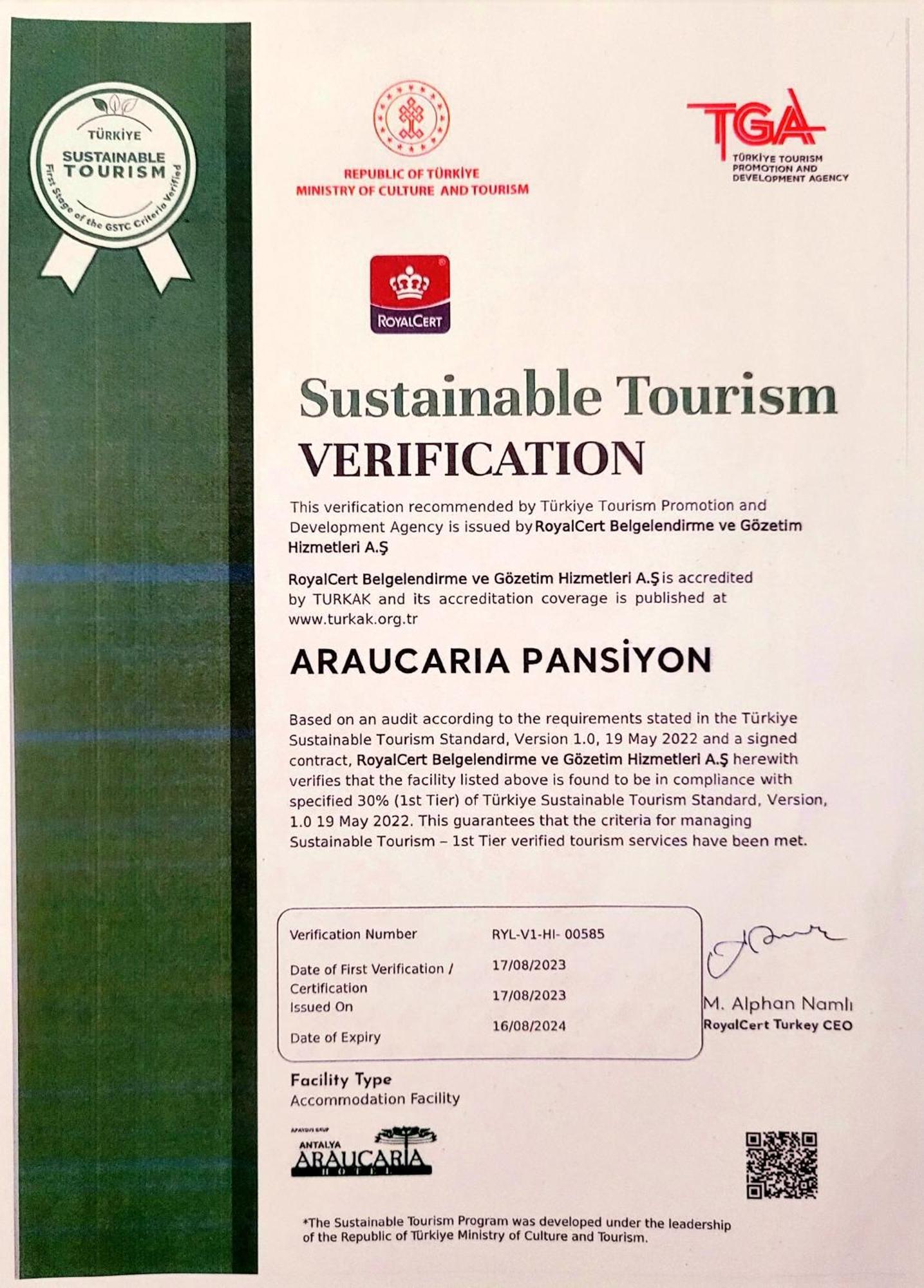Araucaria Pension Antalya Exterior foto